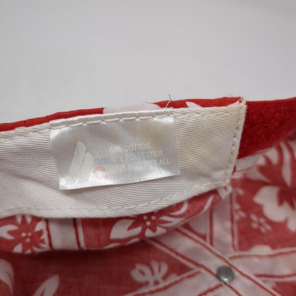 Ha Strapback Baseball Cap Multicolor One Size Adjustable Floral Print Blank - Picture 9 of 9